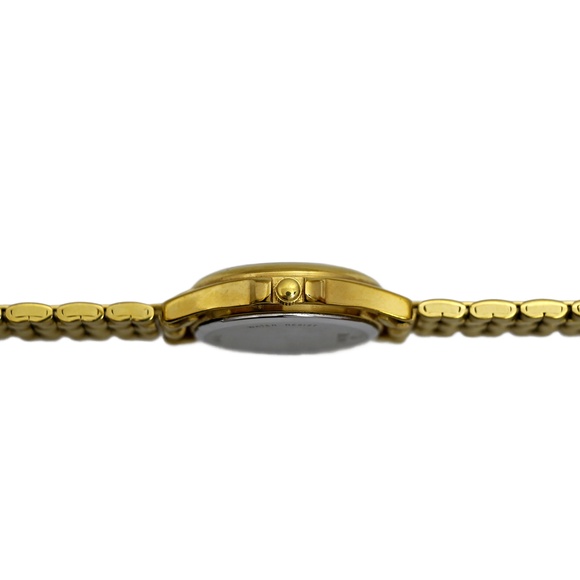 Caravelle Bulova Ladies Vintage Gold Plated White Dial Watch Quartz main image 5